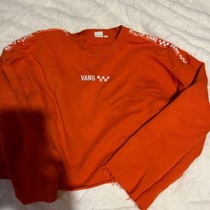 vans cropped sweatshirt